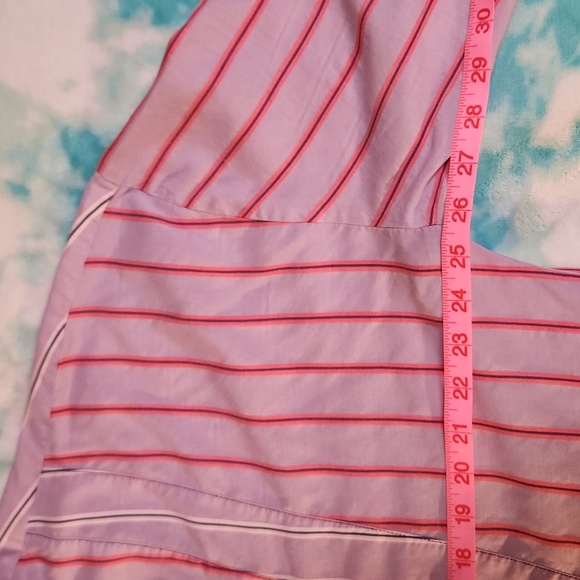 Like New ASOS Oversized Blouse In Patchwork Stripe Sz 8 Trending - Picture 11 of 13